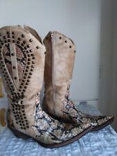 RUDEL COWBOY WESTERN BOOTS EU 40 US 8.5 UK 7 comprar usado  Enviando para Brazil