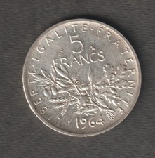 Francs argent semeuse d'occasion  Villeneuve-d'Ascq-