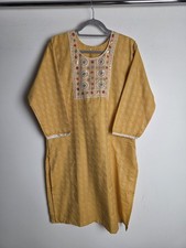 Yellow kurta kameez for sale  LONDON