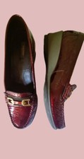 Mocassins bordeaux vernis d'occasion  Aulnay-sous-Bois