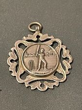 Silver cricket fob for sale  BRIDGNORTH