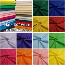 Plain cotton fabric for sale  COLCHESTER