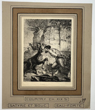 Satyre bouc gravure d'occasion Satyre bouc gravure d'occasion  Pluvigner