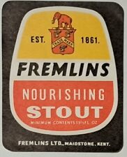 Fremlins nourishing stout for sale  WATFORD