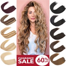 Faixa de cabeça fio em cabelo Remy 100% extensões de cabelo humano tramas uma peça sem clipe EUA comprar usado  Enviando para Brazil