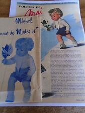 Patron poupee michel d'occasion  France