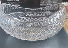 bowl heavy fruit glass for sale  LEICESTER
