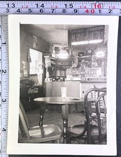 Cadeiras de mesa de comida refrigerador de publicidade de restaurante foto BW #1 comprar usado  Enviando para Brazil