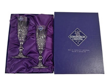 crystal glasses flute for sale  RUGBY