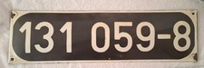 Emailschild eisenbahn lokschil gebraucht kaufen  Rotenburg a. d. Fulda