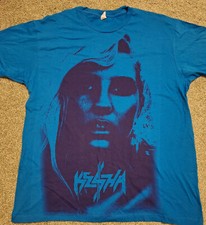 Camisa KESHA era guerreira rosto azul vinil cd vinil animal canibal choque pop nova l, usado comprar usado  Enviando para Brazil