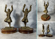 Pair brass highland for sale  SHEFFIELD