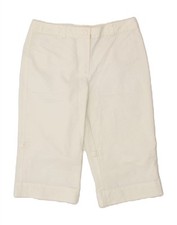 Bermuda feminina Tommy Hilfiger EUA 6 média W30 algodão branco GD14 comprar usado  Enviando para Brazil