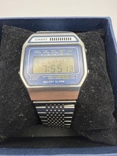 Usado, Relógio de pulso digital Casio H111 com alarme melodia, cronômetro, data, aço B No7079 comprar usado  Enviando para Brazil