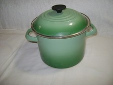 Creuset green enameled for sale  Houston
