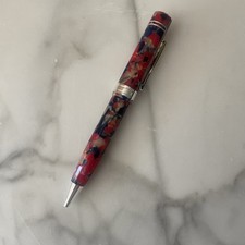 Caneta esferográfica Conklin Endura vermelha branca e azul confete ação torção, usado comprar usado  Enviando para Brazil