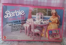 BARBIE LIVING PRETTY TAVOLO DA PRANZO 1987 VINTAGE LIBERTY MATTEL DINING TABLE, usado comprar usado  Enviando para Brazil