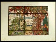 Vitrail art nouveau d'occasion  Rennes-