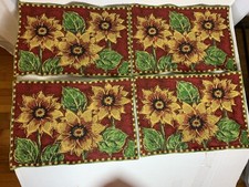 Tapestry placemats sunflowers for sale  Valley