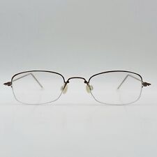 Minima Brille Damen Herren oval braun Halbrand Titan leicht  NEU comprar usado  Enviando para Brazil