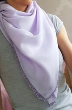 Foulard carré blanc d'occasion  Dole