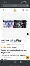 Higround x Sonic Adventure Teclado, Mousepad, Pacote Bolsa de Geleia | ESGOTADO comprar usado  Enviando para Brazil