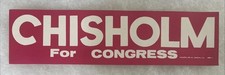 Adesivo Shirley CHISHOLM para Congresso político 14 1/2” x 3 3/4” comprar usado  Enviando para Brazil