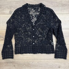 Lafei Nier Couture Szydełkowana wenecka koronka Stras Marynarka Kurtka Whimsigoth XL na sprzedaż  Wysyłka do Poland