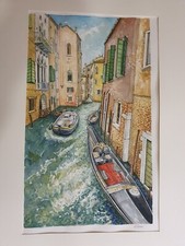 Acquerello pregio canale usato  Offida
