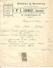 Bordeaux facture 1902.cormery. d'occasion  Villenave-d'Ornon