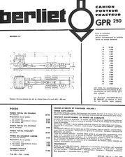 Berliet gpr 250 d'occasion  Expédié en Belgium