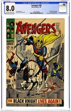 Avengers #48 CGC 8.0 1968 4371265009 1º aplicativo. novo Black Knight comprar usado  Enviando para Brazil