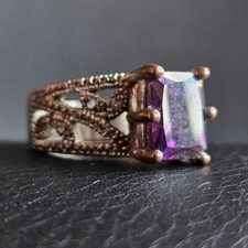 Bague pierre violette d'occasion  Toulouse-