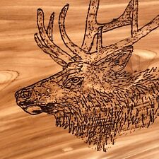 Elk woodburned elk for sale  Dillwyn