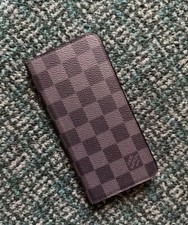 AUTÊNTICO LOUIS VUITTON DAMIER PRETO GRAFITE IPHONE 6 PLUS ESTOJO SUPORTE PASTA comprar usado  Enviando para Brazil