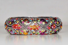 Rhinestone bangle cuff usato  Santa Teresa Gallura