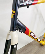 GT LOTTO QUADRO E GARFO 58 CM EASTON TUBO GARFO DE CARBONO 2,08 KGS. 130 ESPAÇO TRASEIRO, usado comprar usado  Enviando para Brazil