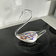 Vintage glass swan for sale  LEEDS