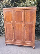 Antique oak triple for sale  CHELMSFORD