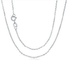 Joias finas para casamento feminino colar de ouro branco 18 quilates corrente rolo 18K 40-45 cm comprar usado  Enviando para Brazil