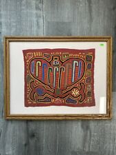 Vintage Moldura Mola Arte Têxtil Pássaro Arte Folclórica Latina Vermelho Amarelo Laranja Frete Grátis comprar usado  Enviando para Brazil
