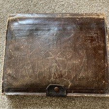 Vintage leather embossed for sale  SHERINGHAM