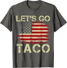 Camiseta unissex Taco Trump camiseta Trump Always Chickens Out Let's Go Taco, usado comprar usado  Enviando para Brazil