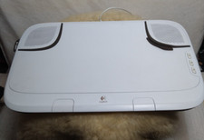 LOGITECH LAPTOP DESK N550 HARD TOP SOFT BOTTOM LAP DESK COM ALTO-FALANTES BRANCO 16" comprar usado  Enviando para Brazil