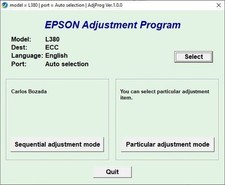 Usado, Almofada de tinta Epson L382 (ECC) redefinição de contador comprar usado  Enviando para Brazil