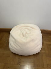 Cream confortable pouf d'occasion  Expédié en Belgium