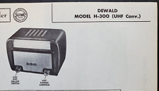 FATO FOTOGRÁFICO CONVERSOR DEWALD MODELS H-300 UHF comprar usado  Enviando para Brazil