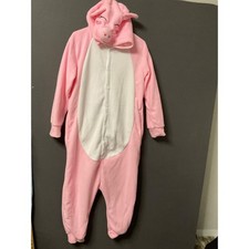 Pijama cosplay fantasia de porco rosa animal adulto unissex Halloween peça única, usado comprar usado  Enviando para Brazil