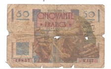 Vieux billet 50f d'occasion  France
