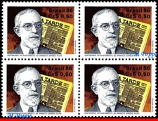 2079 BRASIL 1986 ERNESTO SIMOES FILHO, EDITORA, JORNAL, MI# 2188, BLOCO SEM MARCA DE CHARNEIRA, usado comprar usado  Brasil 